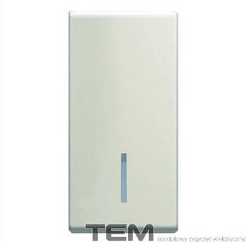KLAWISZ 1M BEŻ-POŁYSK PODŚWIETLANY TM11IWIN