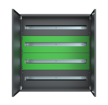 Zestaw rozdzielnica + maskownice + segmenty DIN i-Future w kolorze Loxone wysokość standard. szerokość standard. antracyt. E.MS-H20-W20-D20-7016-00