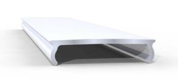 AL12-COV-ML-PVC-1000, Standardowa przesłona z PVC, kolor mleczny (standard PVC cover) MILK 1000mm