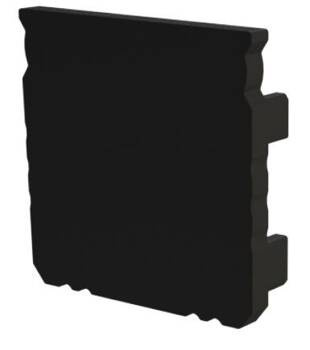 AL12-GLS3-AB-EC, czarna zaślepka GLS3 endcap black