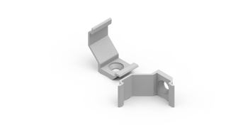 AL12-GLC2-LW-MB-p, uchwyt plastikowy biały do GLC2