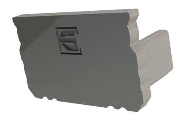AL12-GLS2-AS-EC, szara zaślepka GLS2 endcap grey
