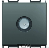 GNIAZDO ANTENOWE TV PODSTAWOWE 2M CZARNY-MAT KM20SB