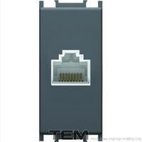 GNIAZDO INTERNETOWE 1M CZARNY-MAT KM37SB