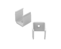 AL12-GLS3-LW-MB, Uchwyt biały do profili GLS3 white clips