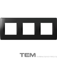 RAMKA OZDOBNA SERII SOFT 3x2M CZARNY-POŁYSK OS26NB