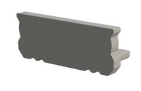 AL12-GLS1-AS-EC, szara zaślepka GLS1 endcap grey