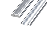 AL12-GLS4-RW-4100, Nawierzchniowy półokrągły profil ALU surowy 4100mm SURFACE raw alu