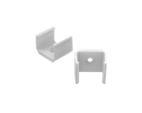AL12-GLS2-LW-MB, Uchwyt biały do profili GLS2 white clips