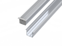 AL12-GLG3-RW-4150, Wpuszczany profil ALU surowy 15x16mm 4150mm GROOVE raw alu