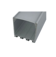 AL-GAMMA-SU-2m-ANODA, AluLight profil nawierzchniowy 26x26mm do taśm LED 24mm anodowany, dl 2mb