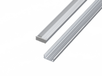 AL12-GLS1-RW-4150, Nawierzchniowy profil ALU surowy 6x16mm 4150mm SURFACE raw alu