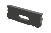 AL12-GLS1-AB-EC-O, czarna zaślepka z otworem GLS1 endcap black with hole