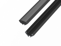 AL12-GLC2-AB-3000, Narożny profil ALU anoda czarna 3030mm CORNER anoda black