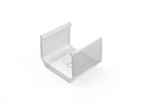 AL12-GLS2-TR-MB, Uchwyt przeźroczysty do profili GLS2 transparent clips