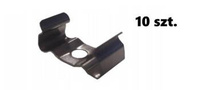 AL12-GLS-MB03-SET10, komplet 10 uchwytów+wrętów metalowe do profili GLS1, GLS2 metal clips+screw set (10pcs)