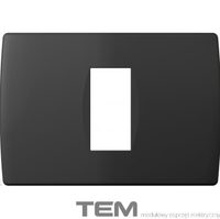 RAMKA OZDOBNA SERII SOFT 1/3M CZARNY-MAT OS13SB